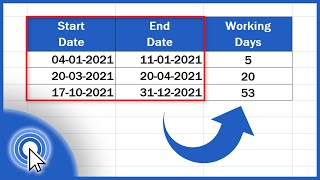 How to Calculate Working Days in Excel Two Helpful Ways [upl. by Ailima]