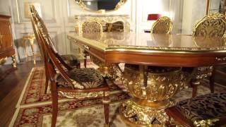 Furniture classic living room Versailles the luxury of the Louis XVI style in the dining room [upl. by Cummine]