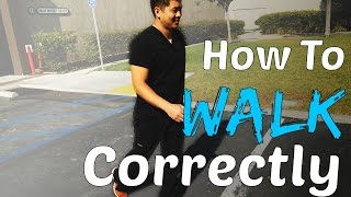 Physical Therapist Shows How To Walk Correctly [upl. by Repmek]