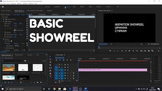 How to make basic showreel PREMIERE PRO UOP Assignment [upl. by Kristoffer]