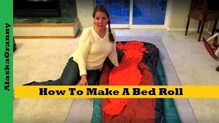 How To Make A Bed Roll  Sleep Warm Comfortable Best Camp Cowboy Bedroll [upl. by Ikkela601]