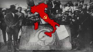 Italian Communist Song  quotBandiera Rossaquot [upl. by Pilloff]