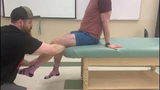 Manual Muscle Test amp Lengthening  Quadriceps [upl. by Enelym]