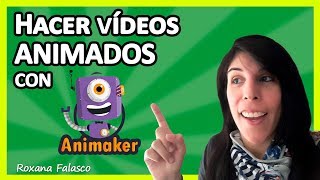 Cómo hacer VÍDEOS Animados con ANIMAKER 💥 [upl. by Aicad]