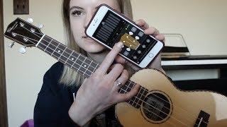 How to tune a ukulele with an app [upl. by Asetal]