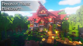 Minecraft 119 How to build a Mangrove Swamp House  Tutorial [upl. by Farika]