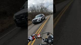 In FRONT Of A COP 😭 stuntbike cbr600 [upl. by Eniawtna]