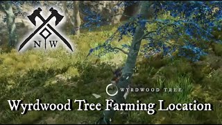 Wyrdwood Tree Farming Location  Restless Shore  New World [upl. by Aidahs]