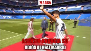 Marco Asensio anuncia su adiós al Real Madrid I MARCA [upl. by Harmon959]