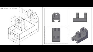 Tutorial Autocad  Pieza Isométrica en 3D [upl. by Deeann]