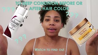 Deep Condition Before or After Color Rinse [upl. by Gabriello]