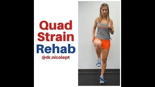 Quadriceps Strain Rehab Exercises [upl. by Aratal252]