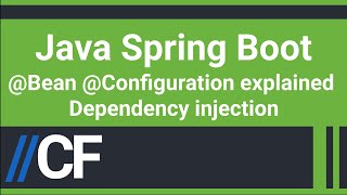 Java Spring Boot  Bean Configuration Explained  Dependency Injection  Creating Beans [upl. by Harry]