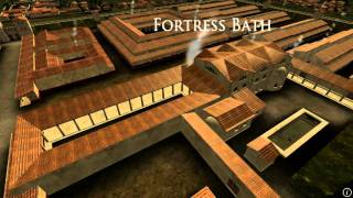 Animation of ancient Roman Fort in Caerleon Wales [upl. by Yatnuahs]