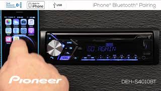 How To  iPhone Bluetooth Pairing on Pioneer InDash Receivers 2018 [upl. by Nilra]