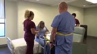 Physical Therapy Transfer Training  How To Transfer From Wheelchair To Bed [upl. by Esetal]