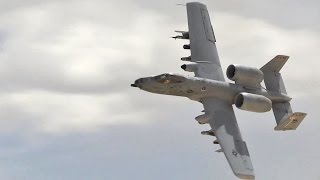 Thrilling Sight and Sound A10 Warthog Low Altitude Pass [upl. by Rosenwald]