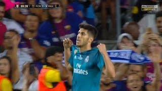 Marco Asensio vs Barcelona Spanish Super Cup 13082017 HD 1080i by Asensio20™ [upl. by Doelling]