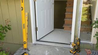 Jeld Wen Front Door Installation  Really crappy products and craftsmanship PART 1 [upl. by Demah786]