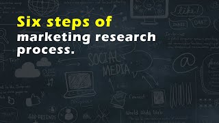 Six steps of marketing research process [upl. by Adnaloy]