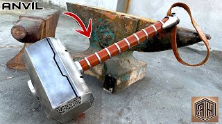 Turning an Old ANVIL into a Heavy THORS HAMMER [upl. by Anaoj688]