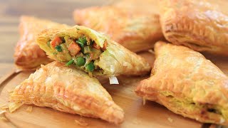 Vegetable Curry Puffs Recipe  How to Make Curry Puffs [upl. by Alekram228]