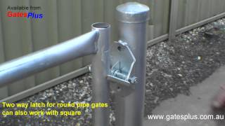 Gate Latch 2 way for round pipe and square [upl. by Richart]