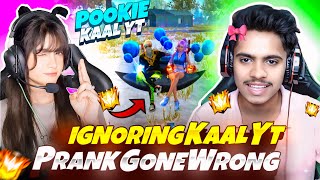 IGNORING KAAL YT PRANK GONE WRONG😂 They cried 😡  Free Fire max [upl. by Naujek]