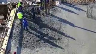 Concrete Pumping Floor Collapse [upl. by Mattias207]