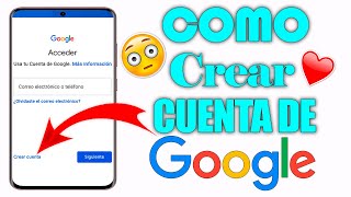 como crear una cuenta de Google en android 2025 [upl. by Arnelle713]