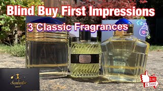 Blind Buys First Impressions of 3 Classic Fragrances Boucheron Jaipur and Eau Sauvage Parfum [upl. by Banwell]