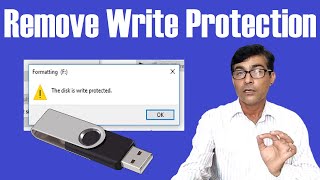 3 Ways Remove Write Protection From USB Pendrive  How to Remove Write Protection on USB drive [upl. by Anayrb]