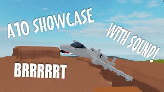 A10 Warthog Showcase With sound ROBLOX Plane Crazy [upl. by Zeiler746]