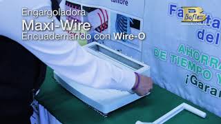 Engargoladora Boflex MaxiWire Encuadernando con WireO [upl. by Wiltz]