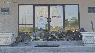 Group of volunteer firefighters walk off job [upl. by Lilithe]