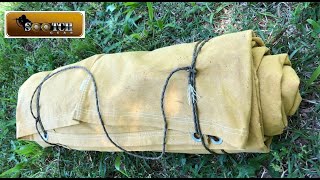 How to make a Cowboy Canvas amp Wool Bedroll [upl. by Akihsat224]