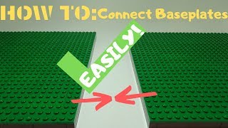 How to Connect LEGO Baseplates LEGO Tutorial [upl. by Assirram931]