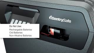 SentrySafe Digital ChestFile  How to Change Batteries [upl. by Esilehc80]