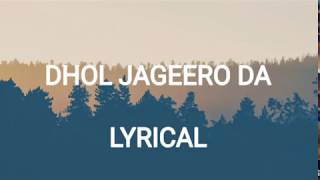 Dhol Jageero Da Lyrical Vedio  Master Saleem  Punjabi Song [upl. by Lyon]