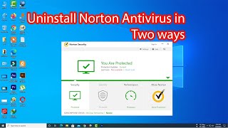 How to uninstall norton antivirus on windows 10 [upl. by Kreitman645]