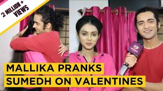 Mallika Singh Aka Radha Pranks Sumedh Mudgalkar Aka Krishna On Valentines  Exclusive [upl. by Ernaline]