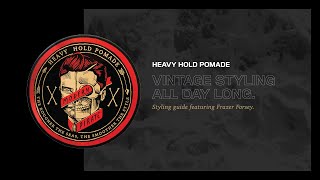 How to use the Heavy Hold Pomade by Modern Pirate [upl. by Nomyaw]