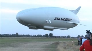 Worlds largest airship takes flight in London [upl. by Notsecnirp]