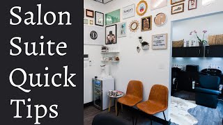 Salon Suite Decor and Setup Tips Ways to Use Your Studio Space Effectively [upl. by Ennairam218]