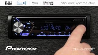 How To  Initial and System Setup on Pioneer InDash Receivers 2018 [upl. by Leina]