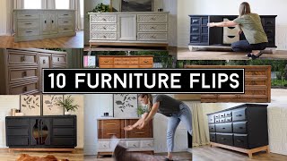 10 Inspiring Furniture Flips Ep 2  Beautiful Furniture Makeovers  Furniture Flips [upl. by Anerat]