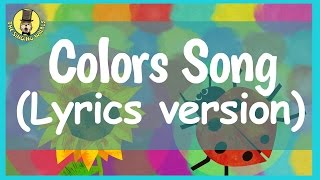 Colors Song for Kids with lyrics  The Singing Walrus [upl. by Leihcar]