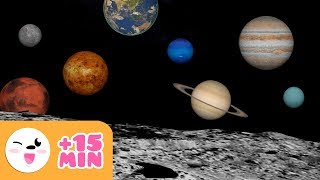 The SOLAR SYSTEM for kids  From planet to planet  Compilation [upl. by Sheffy946]