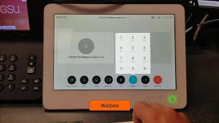 Starting a Webex or Zoom Meeting using the Cisco Telepresence Touch Panel [upl. by Yeldoow689]