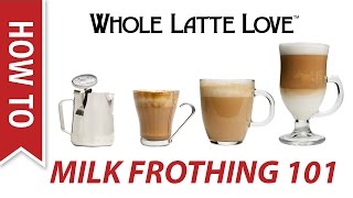 Milk Frothing for Beginners [upl. by Eelarol542]